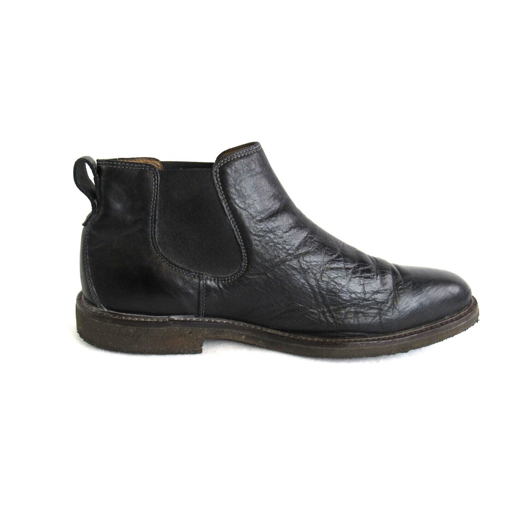 JOHNSTON MURPHY BLACK LEATHER CHELSEA BOOTS Mens 12 M